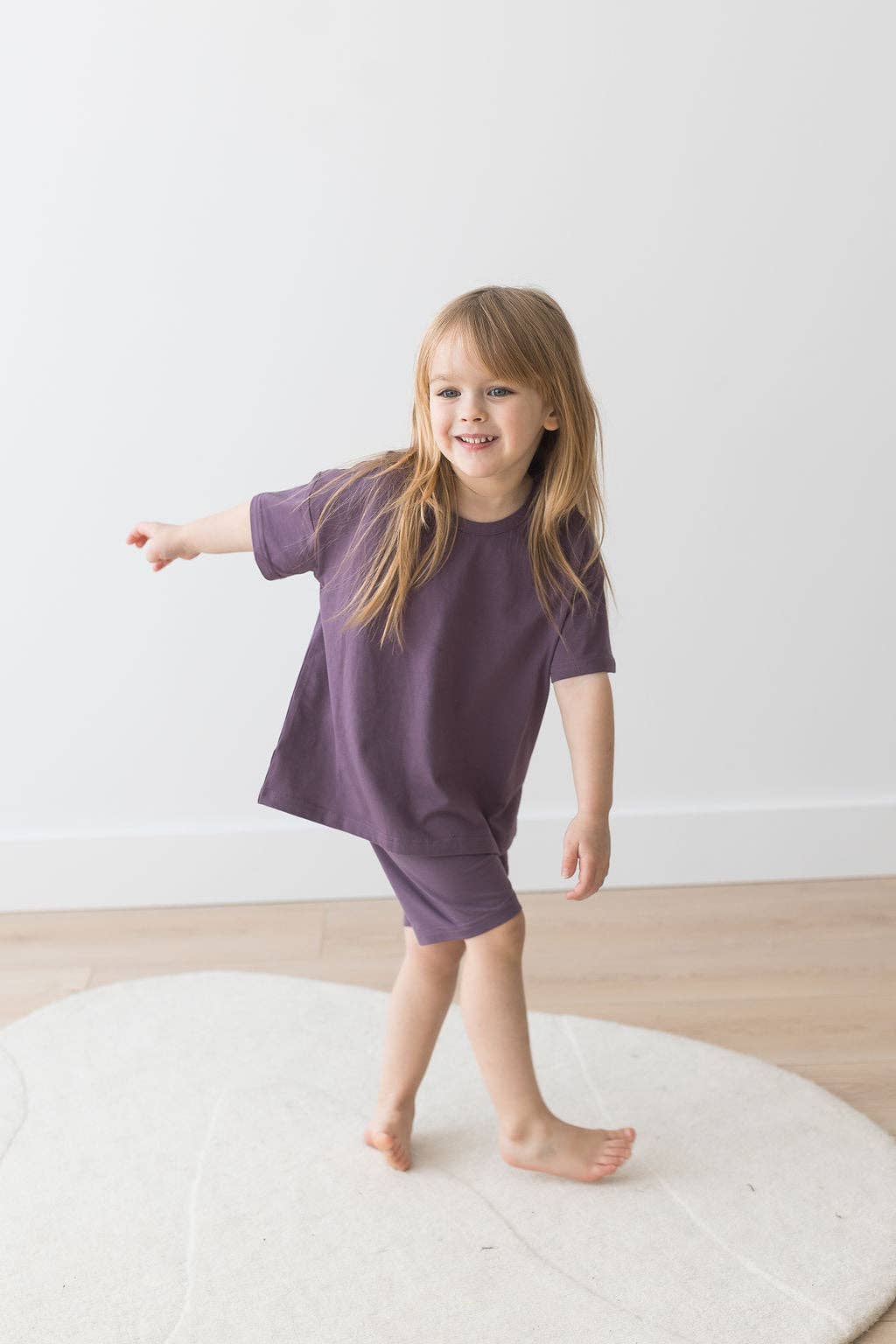 T-Shirt & Short Set | Elderberry