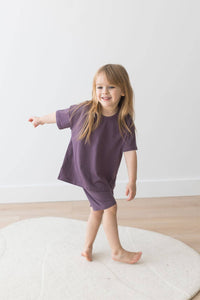 T-Shirt & Short Set | Elderberry