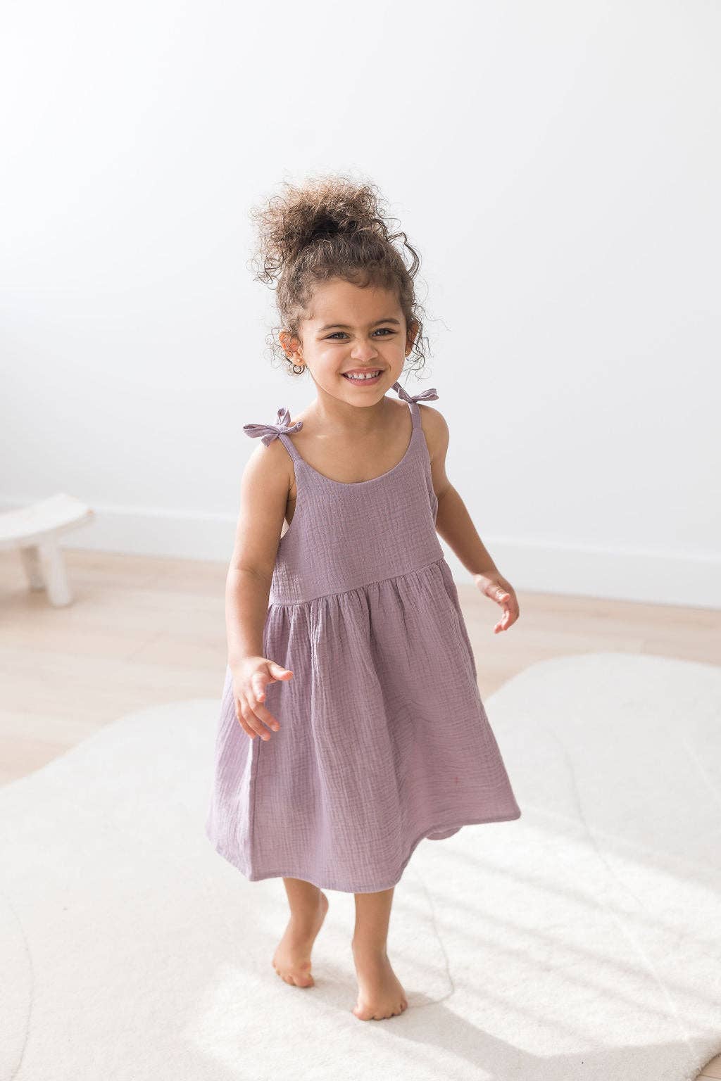 Sleeveless Bow Strap Dress | Lilac