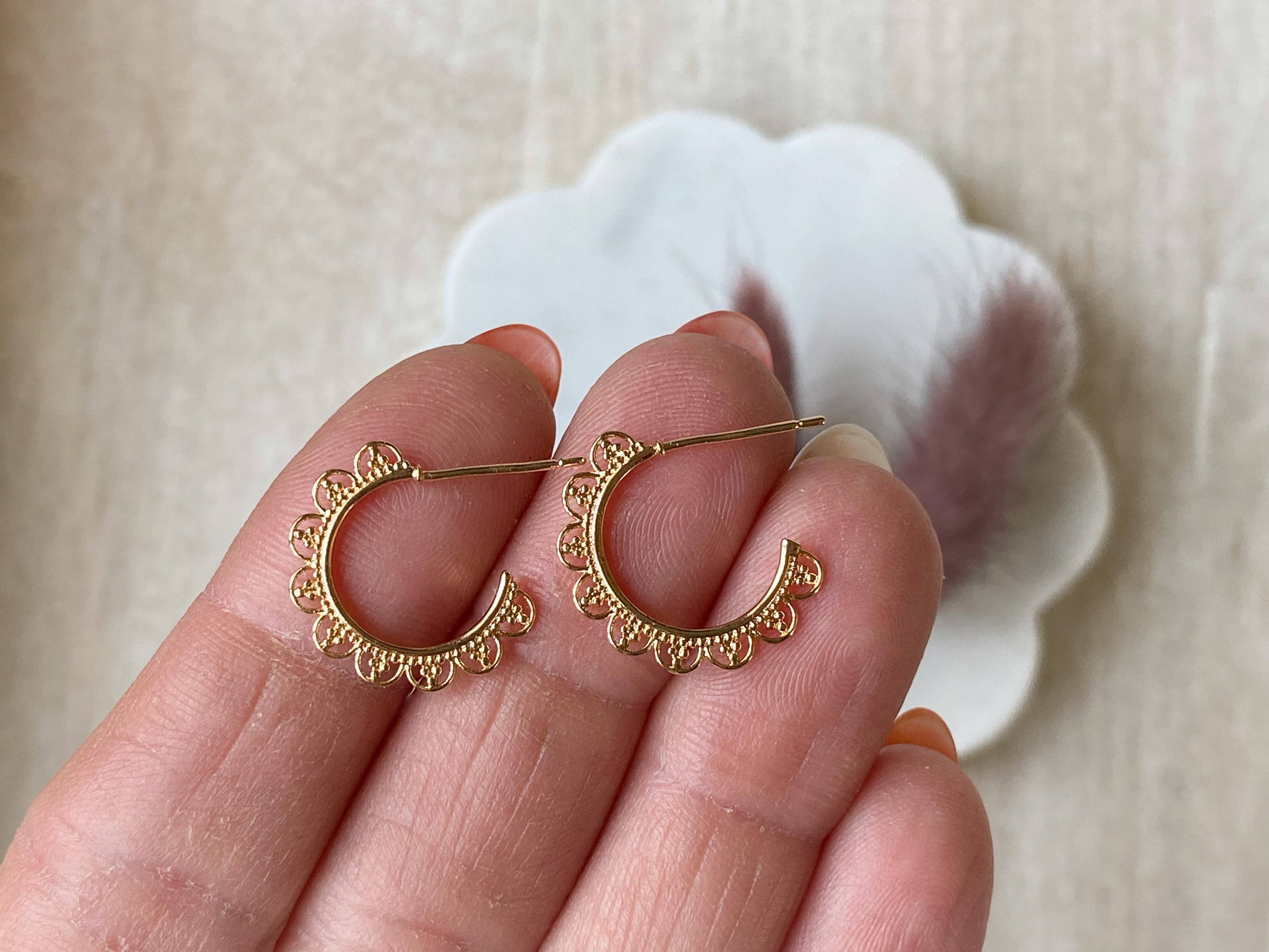 Lace Hoops