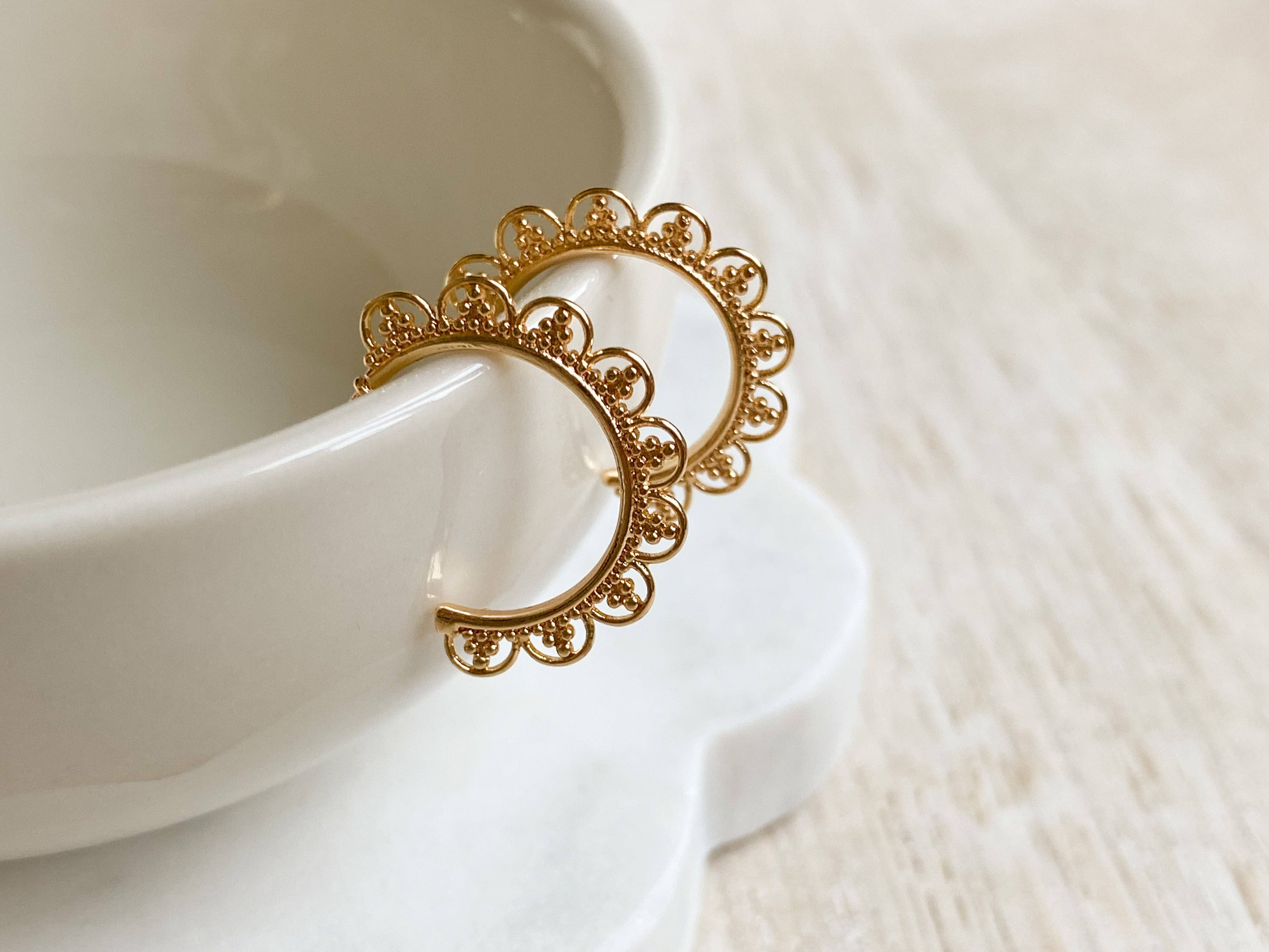 Lace Hoops