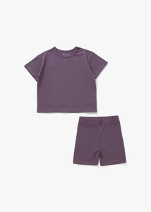 T-Shirt & Short Set | Elderberry