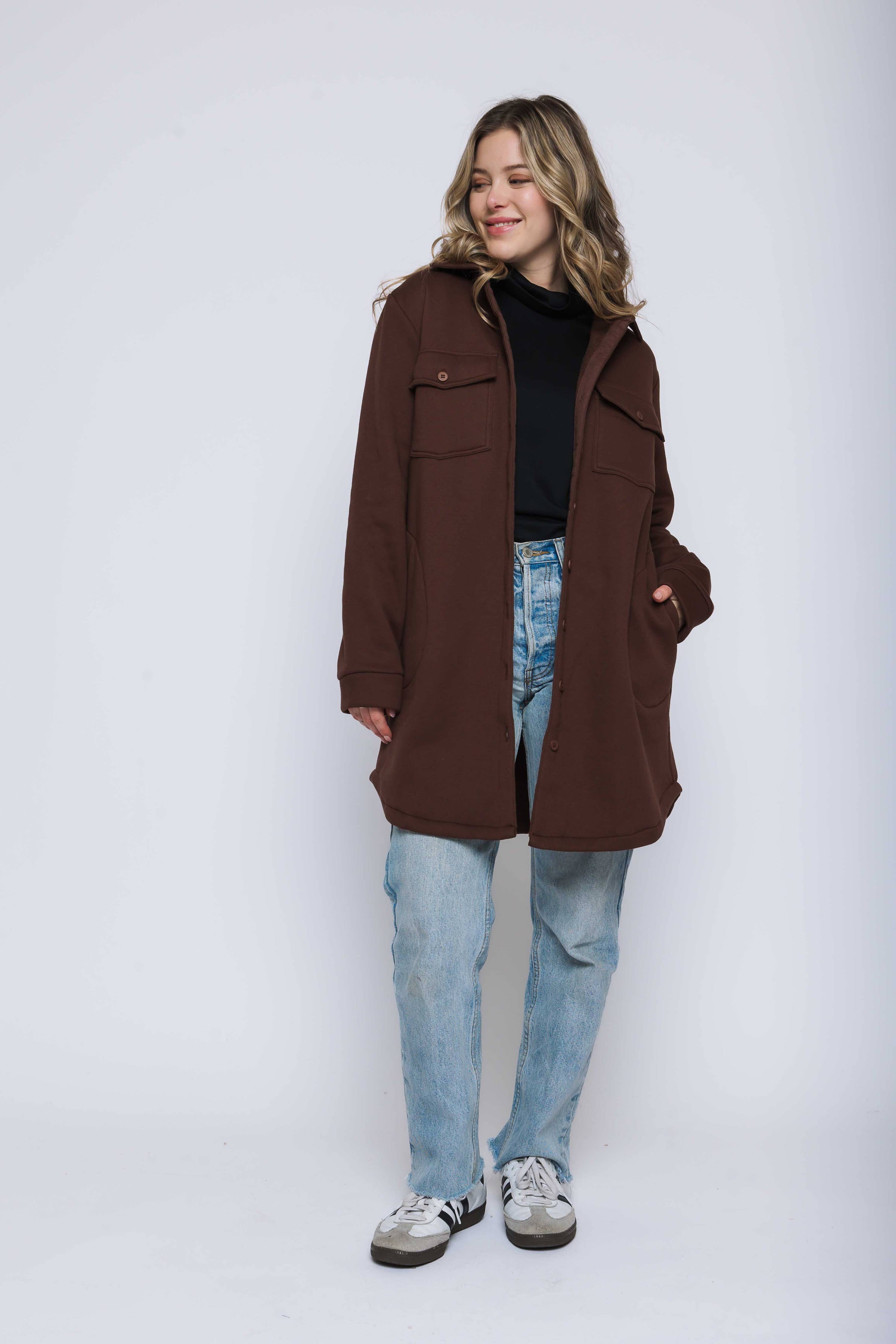 Jackie Sherpa Button Up