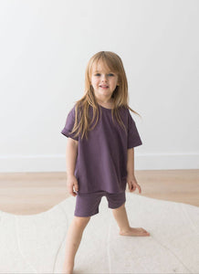 T-Shirt & Short Set | Elderberry