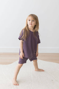 T-Shirt & Short Set | Elderberry