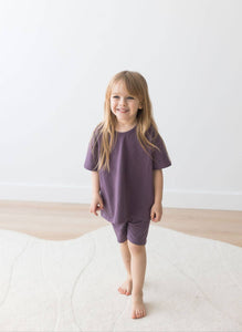 T-Shirt & Short Set | Elderberry