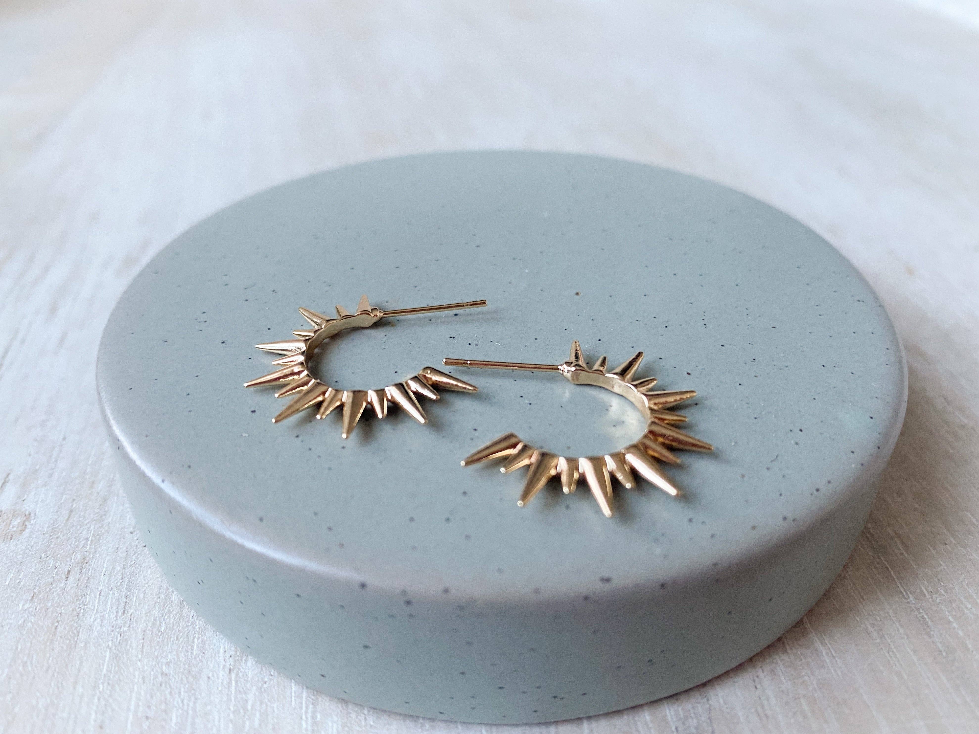 Sun Burst Hoops