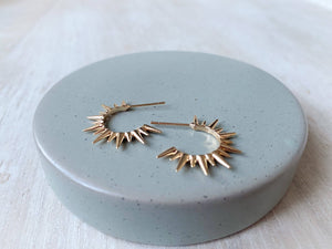 Sun Burst Hoops