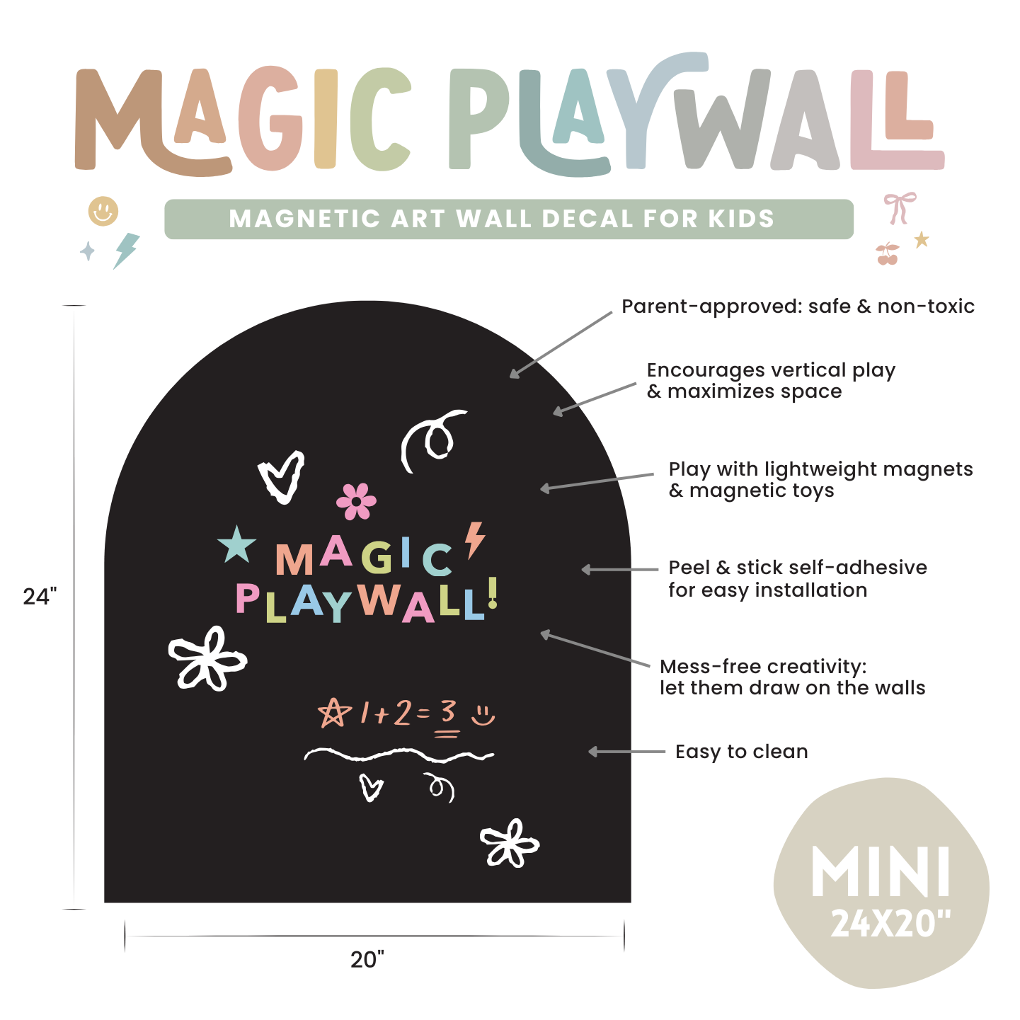 MINI magic playwall - magnetic art canvas